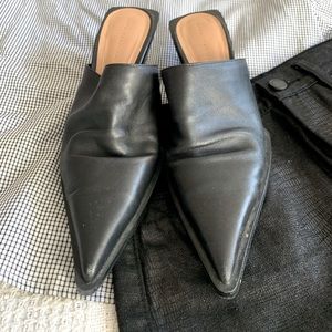 Zara Leather Mules Size 37